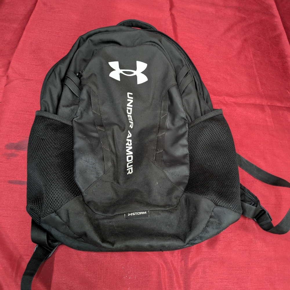 Under Armour Black Backpack with White Accents